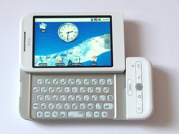 HTC Dream, an early Android smartphone (2008)