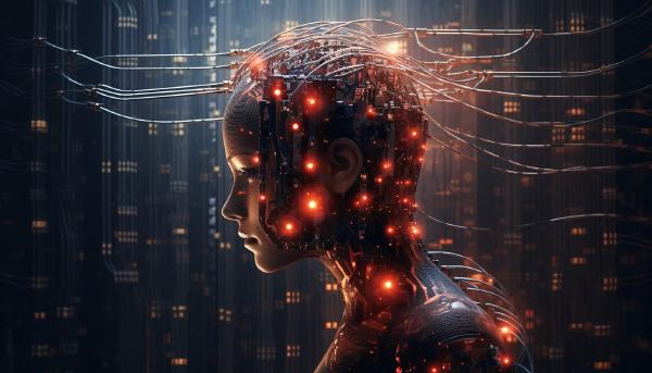 🤖 Human mind built from digital signals (Midjourney)